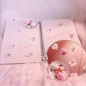 🍬2/$15 Handmade Cat Magnets (Set of 3) Sakura Pink
